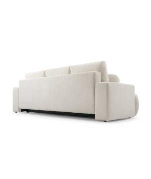 Sofa VELO z funkcja spania i pojemnikiem BIAŁY CORAL 65