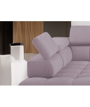 Narożnik PLAZA XL Lewostronny Elektryczna regulacja Tkanina SOLAR 61 WERSAL