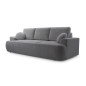 Sofa VELO z funkcja spania i pojemnikiem CIEMNY SZARY CORAL 80