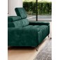 Sofa PALLADIO 2 osobowa z regulowanymi zagłówkami MONOLITH 37 WERSAL