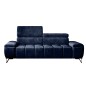 Sofa PALLADIO 3 osobowa z regulowanymi zagłówkami MONOLITH 79 WERSAL