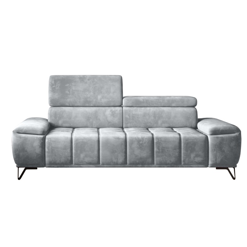 Sofa PALLADIO 3 osobowa z regulowanymi zagłówkami MONOLITH 84 WERSAL