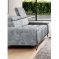 Sofa PALLADIO 3 osobowa z regulowanymi zagłówkami MONOLITH 84 WERSAL