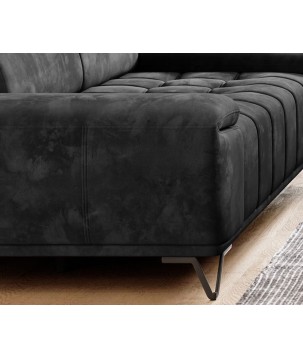 Sofa PALLADIO 3 osobowa z regulowanymi zagłówkami MONOLITH 97 WERSAL