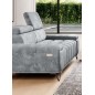 Sofa PALLADIO 2 osobowa z elektrycznym systemem rozkładania siedziska regulowane zagłówki MONOLITH 84 WERSAL