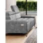 Sofa PALLADIO 3 osobowa z elektrycznym systemem rozkładania siedziska regulowane zagłówki MONOLITH 85 WERSAL