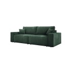 Kanapa KASJO Uniwersalny Sofo-Narożnik z funkcją spania i poduszkami, 2x pojemnik POSO 014 Zielony DOMOHOME