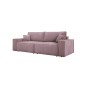 Kanapa KASJO Uniwersalny Sofo-Narożnik z funkcją spania i poduszkami, 2x pojemnik POSO 027 Różowy DOMOHOME