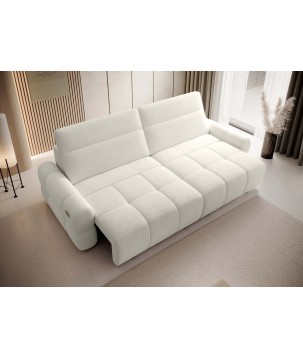 Sofa MATEO z funkcją RELAX i elektryczną regulacji siedziska tkanina PERFECT HARMONY 01 WERSAL
