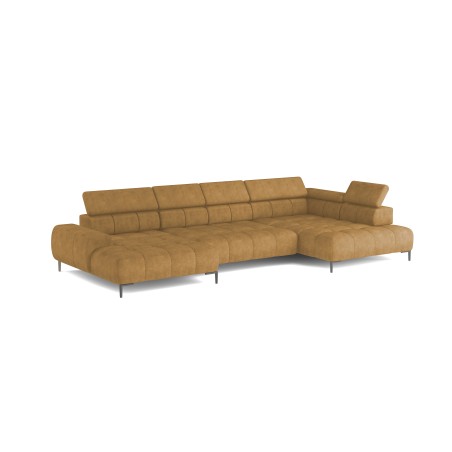 Narożnik PLAZA XL Prawostronny Elektryczna regulacja Tkanina MONOLITH 48 WERSAL