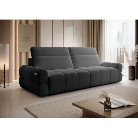 Sofa MATEO z funkcją RELAX i elektryczną regulacji siedziska tkanina PERFECT HARMONY 90 WERSAL