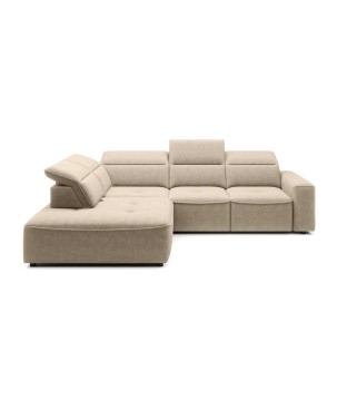 Narożnik COLOMBO L z elektryczną regulacją siedziska Lewostronny w tkaninie ELEMENT 02 WERSAL