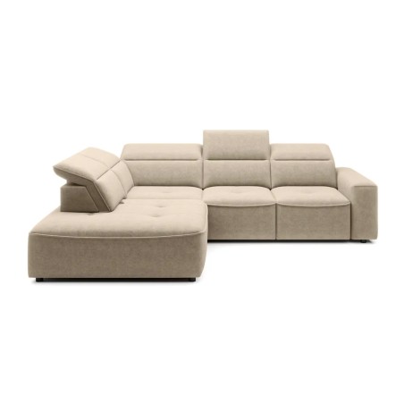 Narożnik COLOMBO L z elektryczną regulacją siedziska Lewostronny w tkaninie ELEMENT 02 WERSAL