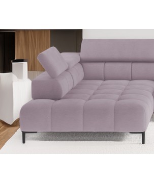 Narożnik PLAZA XL Prawostronny Elektryczna regulacja Tkanina SOLAR 61 WERSAL