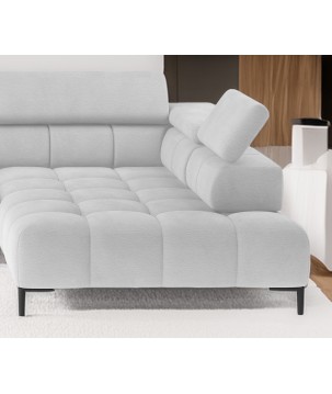 Narożnik PLAZA XL Prawostronny Elektryczna regulacja Tkanina SOLAR 80 WERSAL