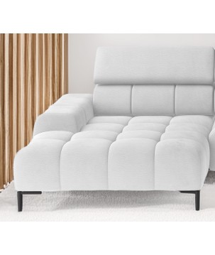 Narożnik PLAZA XL Prawostronny Elektryczna regulacja Tkanina SOLAR 80 WERSAL