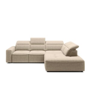 Narożnik COLOMBO L z elektryczną regulacją siedziska Prawostronny w tkaninie ELEMENT 02 WERSAL