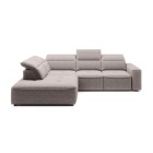 Narożnik COLOMBO L Lewostronny z elektryczną funkcją spania pojemnikiem ELEMENT 24 Jasny szary WERSAL