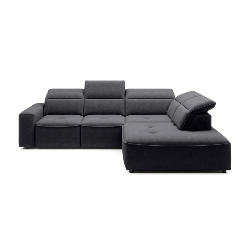 Narożnik COLOMBO L Prawostronny z elektryczną funkcją spania pojemnikiem ELEMENT 01 Grafitowy WERSAL