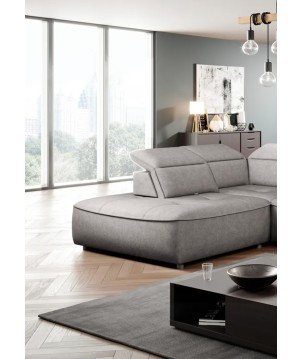 Narożnik COLOMBO L Prawostronny z elektryczną funkcją spania pojemnikiem ELEMENT 04 Popielaty WERSAL