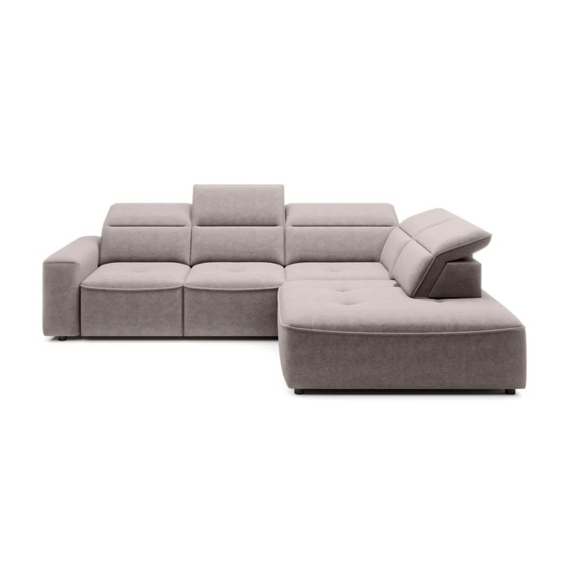 Narożnik COLOMBO L Prawostronny z elektryczną funkcją spania pojemnikiem ELEMENT 24 Jasny szary WERSAL