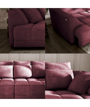 Sofa TIGA z funkcja spania Elektryczny System rozkładania APHRODITE 08 WERSAL