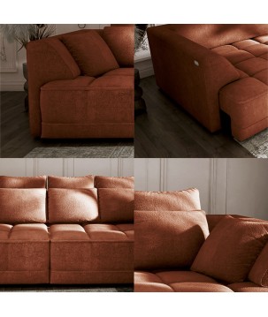 Sofa TIGA z funkcja spania Elektryczny System rozkładania APHRODITE 09 WERSAL