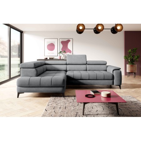 Narożnik CHIVAS L Lewostronny z Elektryczną regulacją siedziska wolnostojący tkanina Element 04 WERSAL