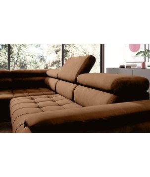 Narożnik CHIVAS L Lewostronny z Elektryczną regulacją siedziska wolnostojący tkanina Element 07 WERSAL