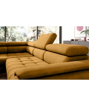 Narożnik CHIVAS L Lewostronny z Elektryczną regulacją siedziska wolnostojący tkanina Element 08 WERSAL