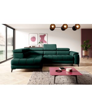 Narożnik CHIVAS L Lewostronny z Elektryczną regulacją siedziska wolnostojący tkanina Element 12 WERSAL