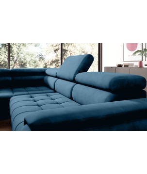 Narożnik CHIVAS L Lewostronny z Elektryczną regulacją siedziska wolnostojący tkanina Element 13 WERSAL