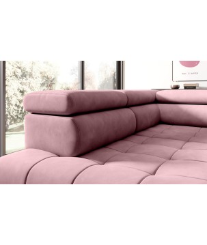 Narożnik CHIVAS L Lewostronny z Elektryczną regulacją siedziska wolnostojący tkanina Element 24 WERSAL