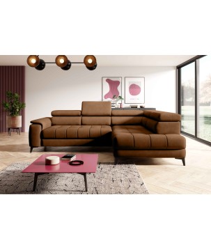 Narożnik CHIVAS L Prawostronny z Elektryczną regulacją siedziska wolnostojący tkanina Element 07 WERSAL