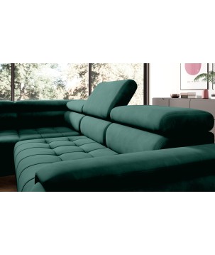 Narożnik CHIVAS L Prawostronny z Elektryczną regulacją siedziska wolnostojący tkanina Element 12 WERSAL