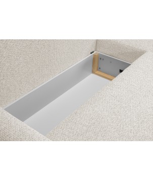 Narożnik ALMI Lewostronny z funkcją spania, wolnostojący tkanina EXCITE ME 02 Beżowy