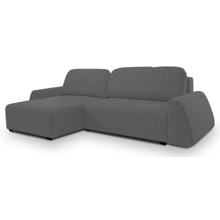 Narożnik ALMI Lewostronny z funkcją spania, wolnostojący tkanina EXCITE ME 06 Szary