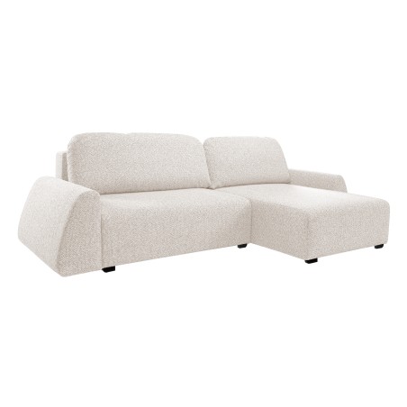 Narożnik ALMI Prawostronny z funkcją spania, wolnostojący tkanina EXCITE ME 02 Beżowy