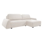 Narożnik ALMI Prawostronny z funkcją spania, wolnostojący tkanina EXCITE ME 02 Beżowy