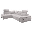 Narożnik FOCUS L z elektryczną regulacją siedziska Lewostronny w tkaninie w tkaninie SALVADOR 13 WERSAL