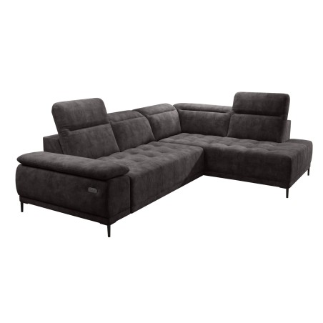 Narożnik FOCUS L z elektryczną regulacją siedziska Prawostronny w tkaninie w tkaninie SALVADOR 04 WERSAL