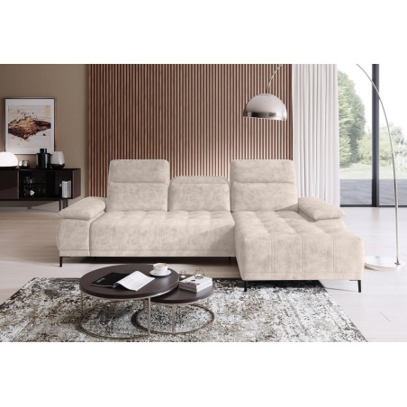 Narożnik FOCUS S Mini z elektryczną regulacją siedziska Prawostronny w tkaninie w tkaninie SALVADOR 01 WERSAL