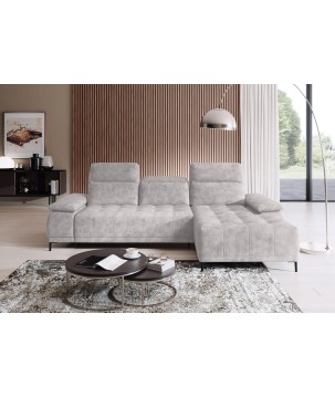 Narożnik FOCUS S Mini z elektryczną regulacją siedziska Prawostronny w tkaninie w tkaninie SALVADOR 13 WERSAL