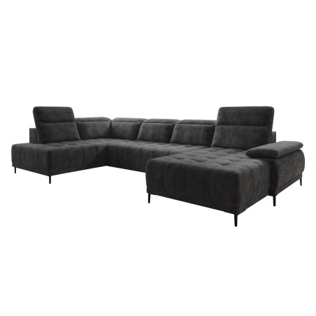 Narożnik FOCUS XL z elektryczną regulacją siedziska Lewostronny w tkaninie w tkaninie SALVADOR 15 WERSAL