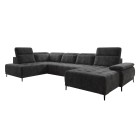 Narożnik FOCUS XL z elektryczną regulacją siedziska Lewostronny w tkaninie w tkaninie SALVADOR 15 WERSAL