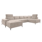 Narożnik FOCUS XL z elektryczną regulacją siedziska Prawostronny w tkaninie w tkaninie SALVADOR 01 WERSAL