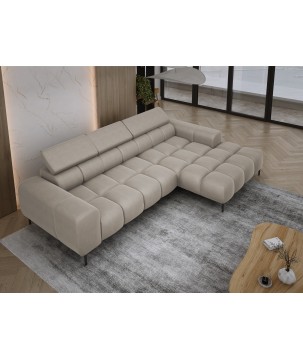 Narożnik PLAZA MINI wolnostojący Prawostronny w tkaninie Promocyjnej SOLAR 16 WERSAL