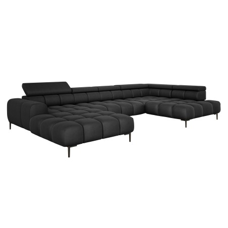 Narożnik PLAZA XL Prawostronny Elektryczna regulacja Tkanina SOLAR 99 WERSAL