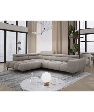 Narożnik PLAZA L wolnostojący Lewostronny w tkaninie Promocyjnej APHRODITE 04 WERSAL