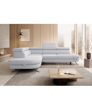 Narożnik OTIS L Lewostronny Regulowane Zagłówki wolnostojący tkanina AURORA 15 WERSAL